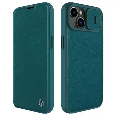 NILLKIN Qin Pro Series iPhone 14/13 Fodral Full Protection Grön