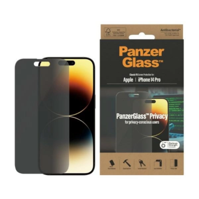 PanzerGlass iPhone 14 Pro Härdat Glas Skärmskydd Privacy Classic Fit
