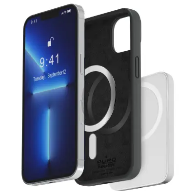 Puro iPhone 14 Pro Mobilskal Magsafe Icon - Svart