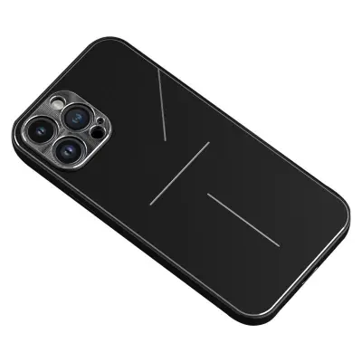 R-JUST RJ-52 Mobilskal iPhone 14 Pro, Aluminium + TPU, Svart