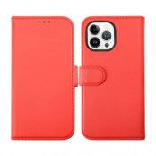 iPhone 14 Pro Plånboksfodral med Magnet - Röd