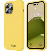SiGN iPhone 14 Pro Skal Liquid Silicone - Gul