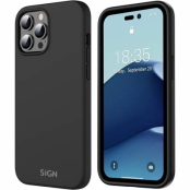 SiGN iPhone 14 Pro Skal Liquid Silicone - Svart