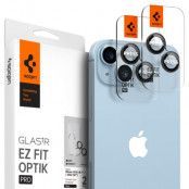 Spigen [2-PACK] iPhone 14/14 Plus Kameralinsskydd i Härdat Glas Optik Pro