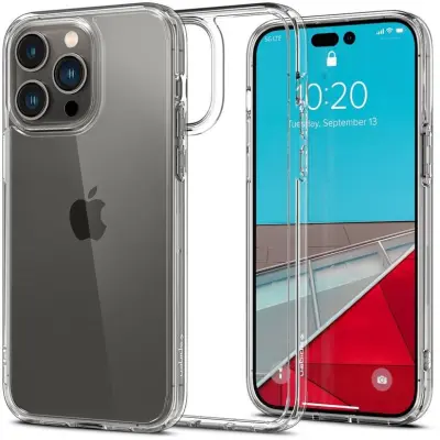 Spigen Crystal Hybrid (iPhone 14 Pro) - Transparent