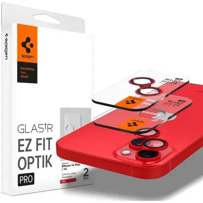 Spigen Glas.tR EZ Fit Optik Pro (iPhone 14/14 Plus) - Svart