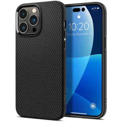 Spigen Liquid Air (iPhone 14 Pro) - Svart