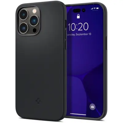 Spigen Silicone Fit MagFit (iPhone 14 Pro) - Blå