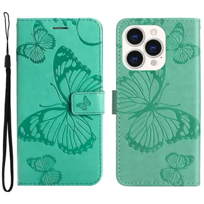 Trolsk Imprint Big Butterfly Wallet (iPhone 14 Pro) - Röd