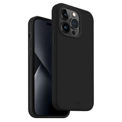 Uniq iPhone 14 Pro Mobiskal Lino - Midnight Svart