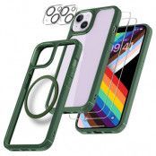 [6in1] BOOM iPhone 14 Skal - Kameralinsskydd - Härdat Glas - MagSafe Ring