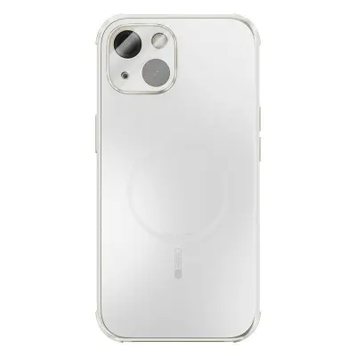 ABEEL iPhone 14 Magnetiskt Mobilskal TPU PC Kylande Matt Vit