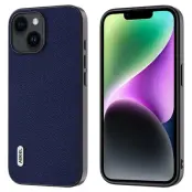 ABEEL iPhone 14 Skal Litchi Textur Anti-Drop Läder Blå