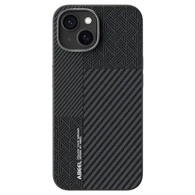 ABEEL iPhone 14 Mobilskal PC TPU Aluminium PU Läder MagSafe - Textur 1