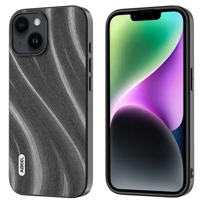 ABEEL Milky Way iPhone 14 Fodral KonstLäder Grå