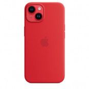 Apple iPhone 14 Silikonskal med MagSafe - Röd