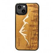 Bewood iPhone 14 Mobilskal Wooden Mountains Lmbuia - Brun