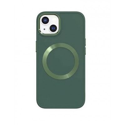 BOOM iPhone 14 Skal Magsafe Liquid Silicone - Grön