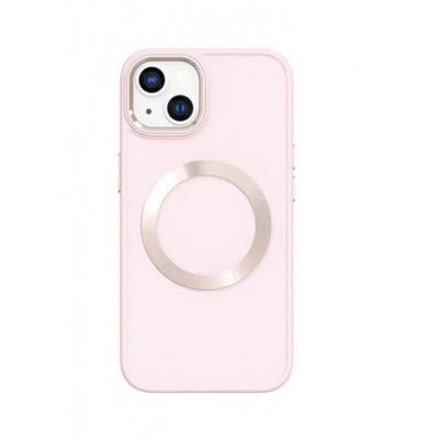 BOOM iPhone 14 Skal Magsafe Liquid Silicone - Rosa