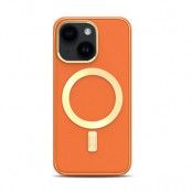 BOOM iPhone 14 Magsafe Läderskal - Orange