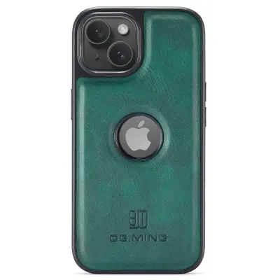 DG.MING iPhone 14 Mobilskal Scratch-Proof Läder Grön