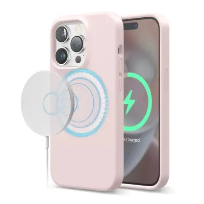 Elago MagSafe Silicone Case (iPhone 14) - Svart