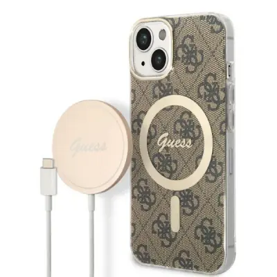 Guess iPhone 14 / 15 / 13 Mobilskal MagSafe 4G Print