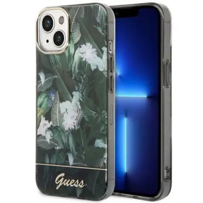 GUESS iPhone 14 Skal Jungle Collection - Gr