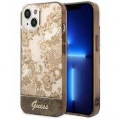 GUESS iPhone 14 Skal Porcelain Collection - Ocher