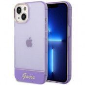GUESS iPhone 14 Skal Translucent - Lila