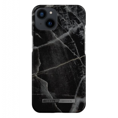 Ideal of Sweden iPhone 14 Skal Fashion - Svart Thunder Marble