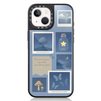 iPhone 14 Mobilskal MagSafe Aluminium Silikon (Style D)