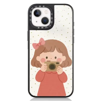 iPhone 14 Mobilskal MagSafe Aluminium Silikon (Style O)