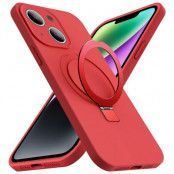 iPhone 14 Mobilskal Magsafe Liquid Silikon - Röd