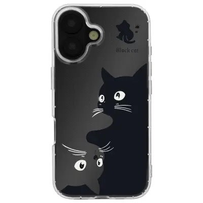 iPhone 14 Mobilskal Ultra Trendy Cat - Clear