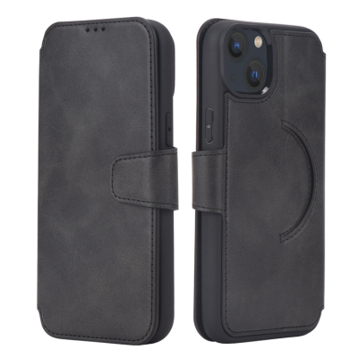 iPhone 14 Plånboksfodral Magsafe Magnetic - Svart