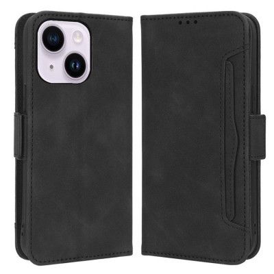 iPhone 14 Plånboksfodral PU-Läder - Svart