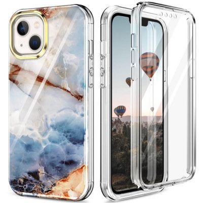 iPhone 14 Skal 360 Marble - Brun