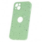 iPhone 14 skal granitmönster  Ljusgrön, hållbar, stilren