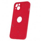 iPhone 14 Skal Granitmönster Rött Hållbart Skyddande