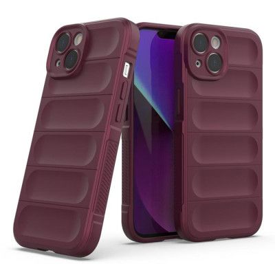 iPhone 14 Skal Magic Shield Flexible Armored - Burgundy