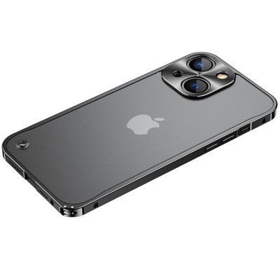 iPhone 14 Skal Metall Slim - Svart