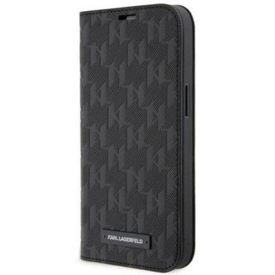 Karl Lagerfeld iPhone 14 Plånboksfodral Monogram - Svart