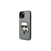 Karl Lagerfeld iPhone 14 Saffiano Silver Skal