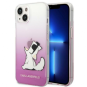 Karl Lagerfeld iPhone 14 Skal Choupette Fun - Rosa