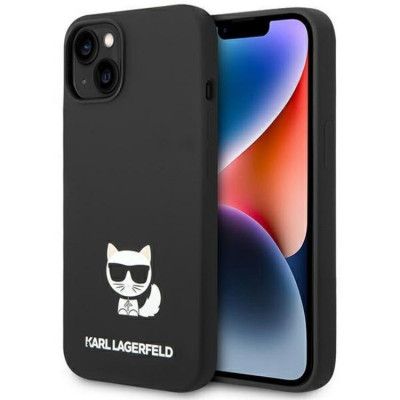 Karl Lagerfeld iPhone 14 Skal Silikon Choupette Body - Svart