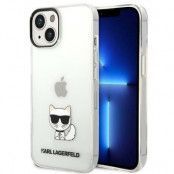 Karl Lagerfeld iPhone 14 Skal Transparent Choupette Body - Clear