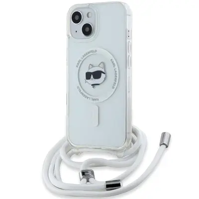 Karl Lagerfeld iPhone 14/13/15 Mobilskal MagSafe IML Cord - Svart