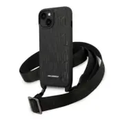 Karl Lagerfeld iPhone 14/15/13 Skal MagSafe Monogram Plaque Svart