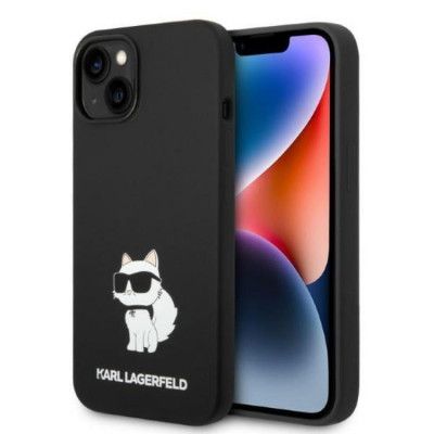 Karl Lagerfeld Magsafe iPhone 14 Skal Choupette Silicone - Svart